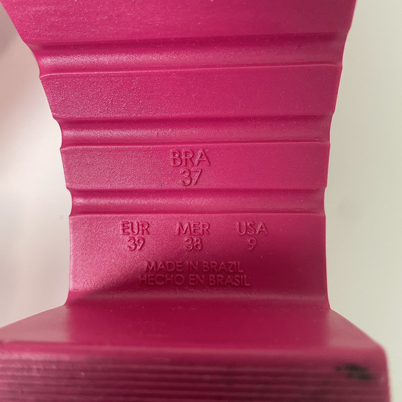 SCHUTZ Women's Mizzy Slip On Chunky Block Heel Sandals Mules Pink 9 Y2K Barbie - Picture 9 of 14